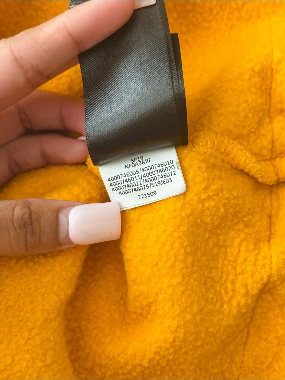 The North Face bold orange